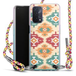 New Carry Case Transparent Stoff colourful/silber