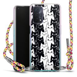 New Carry Case Transparent Stoff colourful/silber