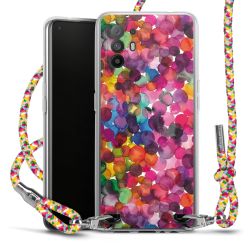 Carry Case Transparent Fabric colourful