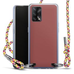 New Carry Case Transparent Stoff colourful/silber