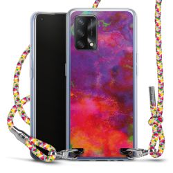 New Carry Case Transparent Stoff colourful/silber