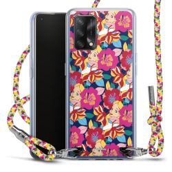 New Carry Case Transparent Stoff colourful/silber