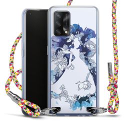 New Carry Case Transparent Stoff colourful/silber