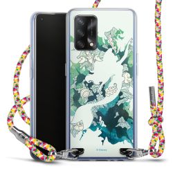 New Carry Case Transparent Stoff colourful/silber