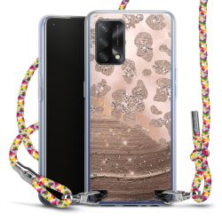 New Carry Case Transparent Stoff colourful/silber