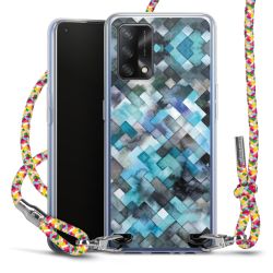 New Carry Case Transparent Stoff colourful/silber