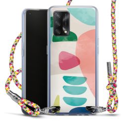 New Carry Case Transparent Stoff colourful/silber