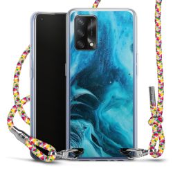 New Carry Case Transparent Stoff colourful/silber