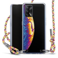 New Carry Case Transparent Stoff colourful/silber