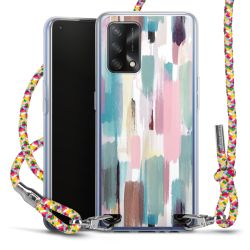 New Carry Case Transparent Stoff colourful/silber