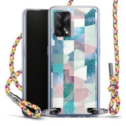 New Carry Case Transparent Stoff colourful/silber