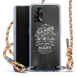 New Carry Case Transparent Stoff colourful/silber