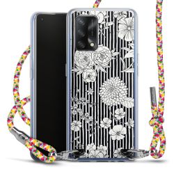 New Carry Case Transparent Stoff colourful/silber