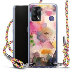 New Carry Case Transparent Stoff colourful/silber