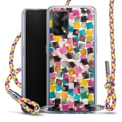 New Carry Case Transparent Stoff colourful/silber