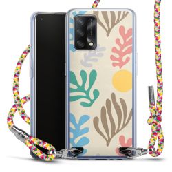 New Carry Case Transparent Stoff colourful/silber