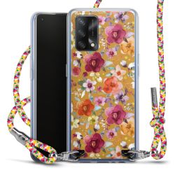 New Carry Case Transparent Stoff colourful/silber