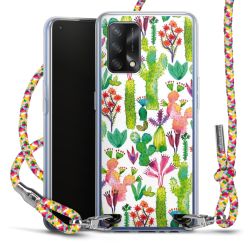 New Carry Case Transparent Stoff colourful/silber