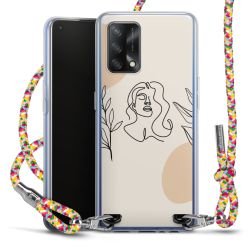 New Carry Case Transparent Stoff colourful/silber