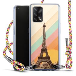 New Carry Case Transparent Stoff colourful/silber