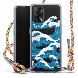 New Carry Case Transparent Stoff colourful/silber