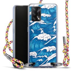 New Carry Case Transparent Stoff colourful/silber