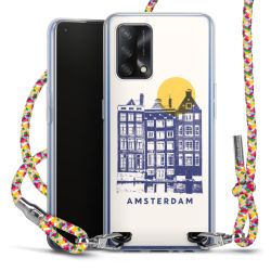 New Carry Case Transparent Stoff colourful/silber