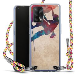 New Carry Case Transparent Stoff colourful/silber