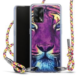 New Carry Case Transparent Stoff colourful/silber