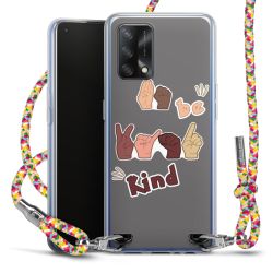 New Carry Case Transparent Stoff colourful/silber