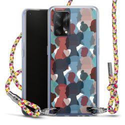 New Carry Case Transparent Stoff colourful/silber