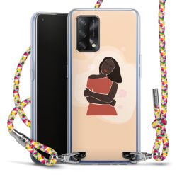 New Carry Case Transparent Stoff colourful/silber