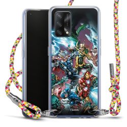 New Carry Case Transparent Stoff colourful/silber