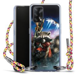 New Carry Case Transparent Stoff colourful/silber