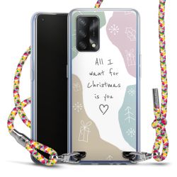 New Carry Case Transparent Stoff colourful/silber