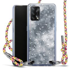 New Carry Case Transparent Stoff colourful/silber