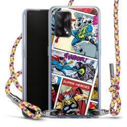 New Carry Case Transparent Stoff colourful/silber