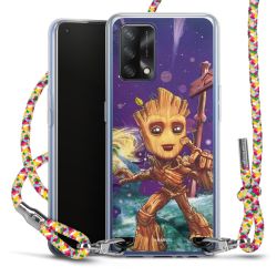 New Carry Case Transparent Stoff colourful/silber