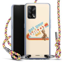 New Carry Case Transparent Stoff colourful/silber