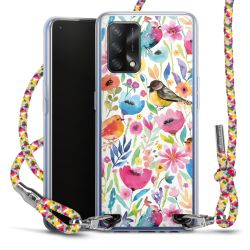 New Carry Case Transparent Stoff colourful/silber