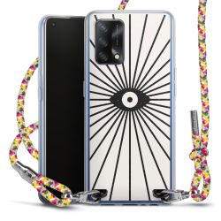 New Carry Case Transparent Stoff colourful/silber