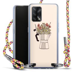 New Carry Case Transparent Stoff colourful/silber