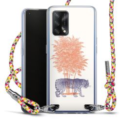 New Carry Case Transparent Stoff colourful/silber