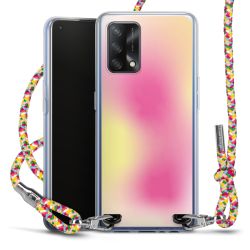 New Carry Case Transparent Stoff colourful/silber