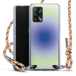 New Carry Case Transparent Stoff colourful/silber