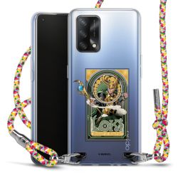 New Carry Case Transparent Stoff colourful/silber