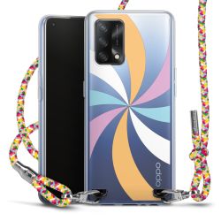 New Carry Case Transparent Stoff colourful/silber