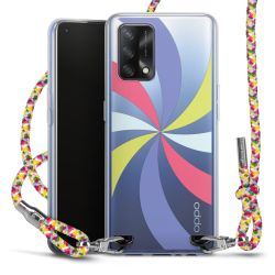 New Carry Case Transparent Stoff colourful/silber