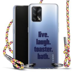 New Carry Case Transparent Stoff colourful/silber