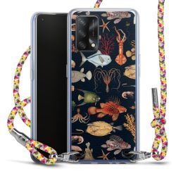 New Carry Case Transparent Stoff colourful/silber